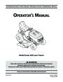 MTD 600 Lawn Tractor Mower Owners Manual page 1