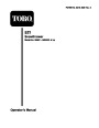 Toro 38052 521 Snowblower Operators Manual, 1996 page 1