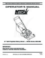 MTD 44M 46M Series 21 Inch Self Propelled Rotary Lawn Mower Owners Manual page 1