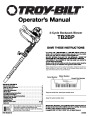 MTD Troy-Bilt TB2BP 2 Cycle Backpack Blower Owners Manual page 1