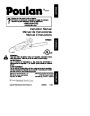 Poulan ES300 Chainsaw Owners Manual page 1